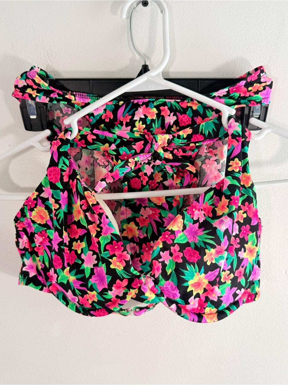 Victoria’s Secret 90s Padded Underwire Bikini Top High Cut Bottom Small C Cup